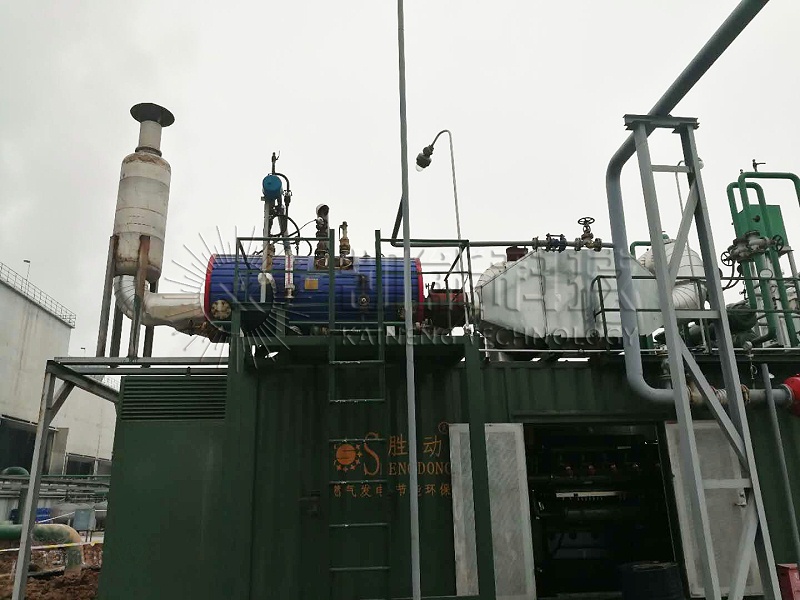 600KW发电机组余热锅炉，陕西长青工程现场 (1)